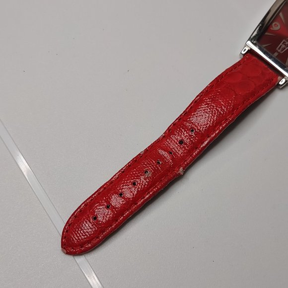 Bijoux Terner Silver Tone And Red Watch - Picture 4 of 11